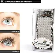 Demi Queen 3D Premade Fans Russian Individual Volumes Lashes Rapid Handmade Cluster Eyelash Extensions Thickness 0.07mm D Curl