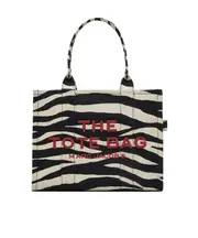 Marc Jacobs The Zebra Printed Large Tote Bag One size Black