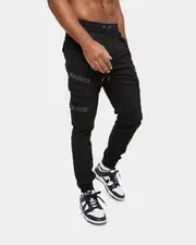[CARRE] Carré Reflective Transition Cargo Joggers Black/multi-coloured - Size L L Black/Multi-col
