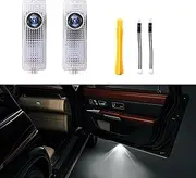 Car Door Light Logo Projector Compatible with 3/4/5/6/7/X/Z/M/GT Series Accessories (2PC-M-Perfor)