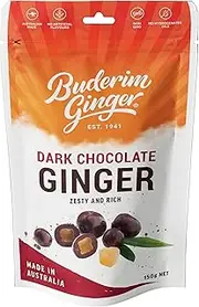 Buderim Ginger Dark Choc Ginger 150g