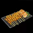 BBQ Grill Mesh Camping Cooking Hibachi Yakitori Stainless Steel 31.5cm x 19cm