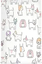 GAIREG Cute Cartoon Dogs White Dish Towels, 28x18 Absorbent Chef Towels for Cooking, Set of 6