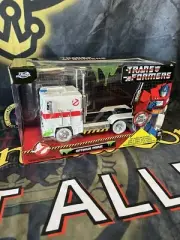 Transformers Optimus Prime Ghostbusters Die-Cast Jada Hollywood Rides