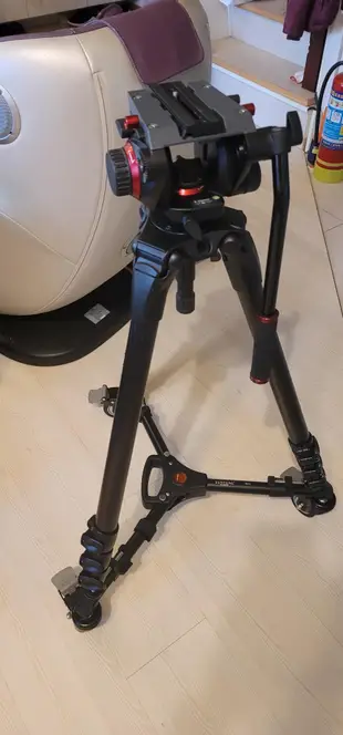 MANFROTTO 曼富圖 504HD液壓攝錄雲台 和 536四節碳纖維攝錄三腳架