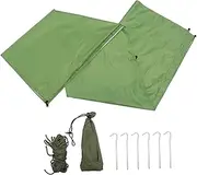 TOGEVAL 1Set Heat Tarp for Outdoor Camping UV Protection Tent for Beach Picnic and Travel Lightweight and Portable Sunshade Canopy for Family Use Persons