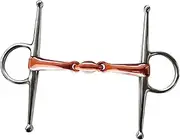 koolsoo Horse Bit Horse Snaffle Bit Stallion Training Bit Horse Riding Snaffle Half Cheek Snaffle for Equestrian Training Equipment