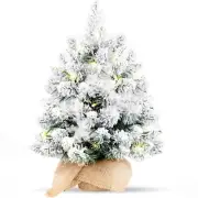 Table Christmas Tree 24 inch Holiday Artificial Decoration with 98 Branch Tip...