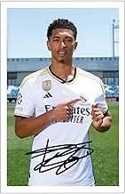 RJR PRINTS Jude Bellingham - Real Madrid Signed 6X4 Inch Photo Print Pre Printed Signature Football Autograph Gift