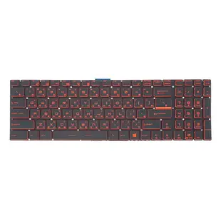 MSI 微星 GE62 紅字 背光 繁體中文 筆電鍵盤 GE72 GL62 7RD GP70 2QE (0.8折)
