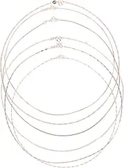 [Hohopeti] Necklace Chains for Jewelry Making Rose Gold Thin Chain Set Choker Length for DIY Necklace Bracelet Projects