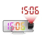 Led Digital Projection Clock 180°Rotation Screen Date Time Temperature1183