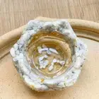 Natural Quartz Crystal Crushed Stone Lotus Degaussing Bowl Healing Resin Decor
