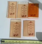 VINTAGE 4 Wilson-Jones 3 Hole Top Plain Memo Book Sheets + 6 Hole FREE SHIPPING
