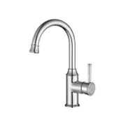Modernnational Montpellier Chrome Solid Brass Gooseneck High Rise Basin Mixer