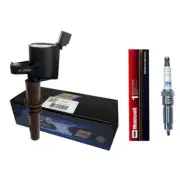 Motorcraft Spark Plug (1) + (1) Herko Brown Boot Coil For 2008-17 Ford Lincoln (for: Ford)