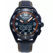 Alpina Men's Smartwatch AlpinerX Navy Blue Leather StrapAL-283LNO5NAQ6L No Box