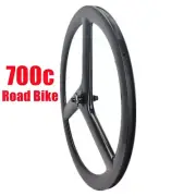 700c 3 Spokes Fixied Gear Carbon Wheelset Road Bike Track Wheels 20MM Width
