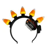 Candy Corn Headband Halloween Thanksgiving Light Up Flashing Party Accessory