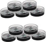 Abaodam 12pcs Compass Lightweight Plastic Navigation Tool for Hiking Camping Boating and Emergency Kits Reliable Survival Compass for