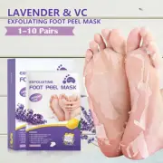 1-10 Pair Exfoliating Foot Peel Mask Soft Feet Hard Dead Skin Remove Smooth Sock
