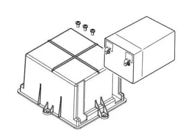 Linear BATT54BOX Back Up Battery and Housing 12V Garage Door Opener LDCO852