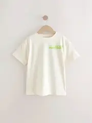 Cream Oversized Minecraft License Graphic Print 100% Cotton T-Shirt (3-16yrs) (AW4743) | $33 - $44