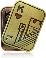 Magnetic Fidget Slider, Adult Fidget Toys, Metal Poker Push Card Fidget Slide...
