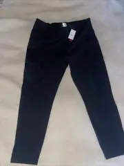BALEAF Women Capri Pants Wide Leg UPF50+ Lightweight Quick Dry Black 3XL!