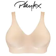 Playtex Comfort Revolution Flex Fit Womens Wire Free Nude Sports Bra Crop Top