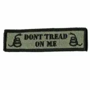 VELCRO® BRAND Fastener Morale HOOK PATCH DTOM Don't Tread On Me FLG 3.75x1"