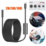 Snake Endoscope Borescope Inspection Camera Scope for iPad iPhone Waterproof