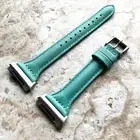 Green Color Slim Elegant Soft Leather Band Strap for Fitbit Ionic Smart Watch