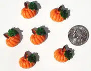 Pumpkins Resin Flatbacks hair bow embellishments scrapbooking crafts glue on