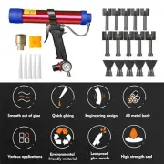 Adjustable Pneumatic Seam Sealer Glue Gun Air Rubber Tools 310ml Hard Sealant