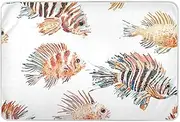 Cartoon Lionfish Extra Large Resuable Changing Pad Covers Soft Absorbent Mattress Pad Changing Bed Liners for Infant Baby 52" L x 34" W