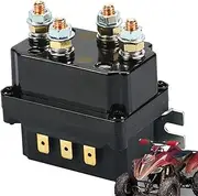 Winch Contactor - 12V Winch Relay, Solenoid Replacement, Rugged Winch Part | High-Strength Contactor with Resistance, Heavy-Duty Solenoid Box with Reliable Performance ATVs UTVs Veh