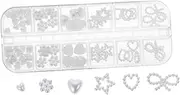 OSOLADY Stereoscopic Nail Art Pearls DIY Decorative Charms for Manicures Flat Back Ornaments for Home and Salon Use Enhance Your Nail Designs with Vibrant Colors and Unique Shapes