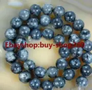 Natural 6/8/10/12/14mm Black Labradorite Round Gemstone Loose Beads 15'' AAA+