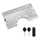 3X( Drip Tray for Kegerator, Stainless Steel Kegerator Drip Tray Drip Tray7712