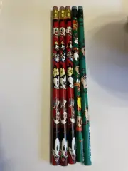 Warner Bros Looney/Animaniacs Vintage Pencils 1994 set of 5 different characters