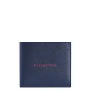 Men's Cash Square Folded Coin Wallet in Navy/burgundy One size Navy Blue/Burgundy
