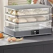 40L Bread Proofing Box, Removable Electric Bread Dough Proofer Machine with Adjustable 20~45°C Temperature and 1min-24h Timing, Automatic Humidity Control, for Home