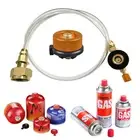 Outdoor Camping Gas Stove Propane Refill Adapter LPG Flat Cylinder Burner