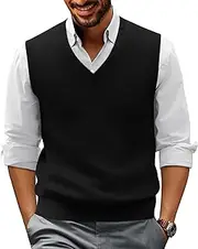 [PJ PAUL JONES] Essentials Men's Argyle V-Neck Sweater Vest