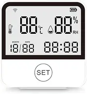 Tuya Smart WIFI Temperature and Humidity Sensor Indoor Hygrometer Thermometer with LCD Display Support Assistant Easy Install