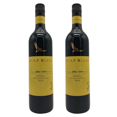 Wolf Blass Yellow label Shiraz 2017 750ml x 2 Bottles