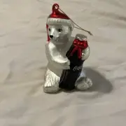 Coca-Cola Polar Bear 2002 Edition Christmas Ornament ￼