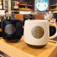 在飛比找蝦皮購物優惠-新品Starbucks經典星巴克風新品陶瓷杯子經典黑色人魚銅