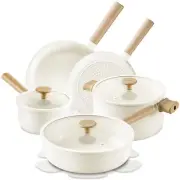 CAROTE 13pcs Ceramic Cookware Set Pots and Pans Set Non Stick Nonstick Cookwa...